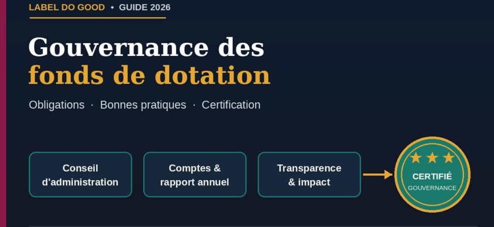 Gouvernance des fonds de dotation : obligations et certification