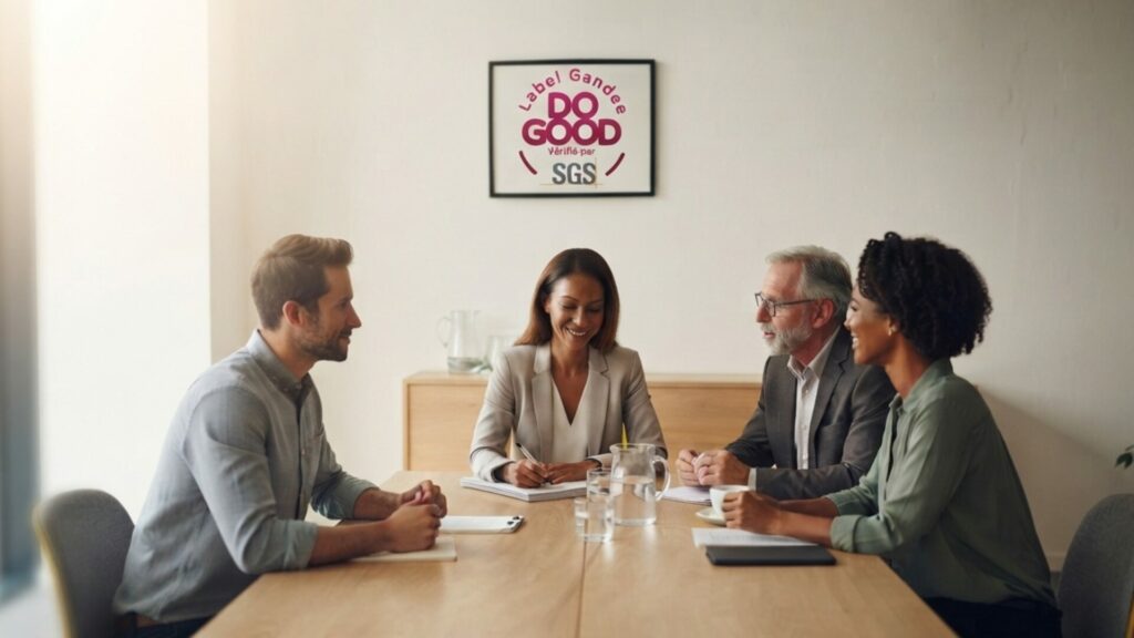 Réunion de gouvernance associative certifiée par le Label Gandee DO GOOD