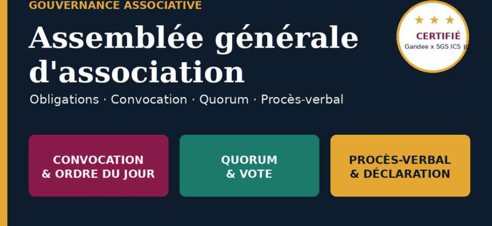 Assemblée générale d’association : obligations, convocation et procès-verbal